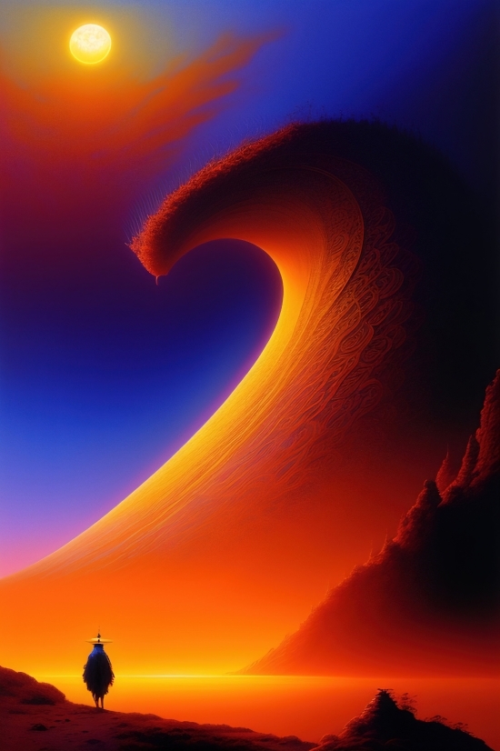 Heat, Sun, Light, Sky, Landscape, Sunset