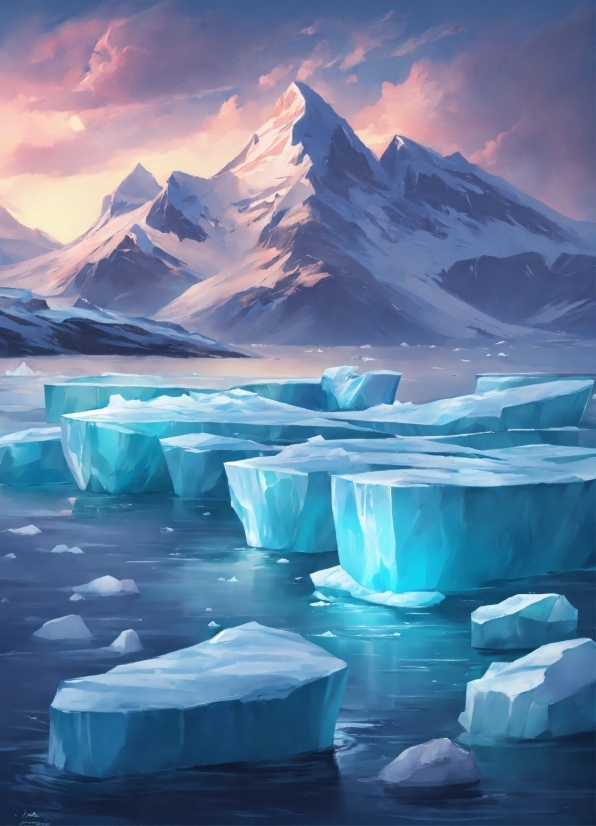 Iceberg, Glacier, Ice, Snow, Mountain, Landscape