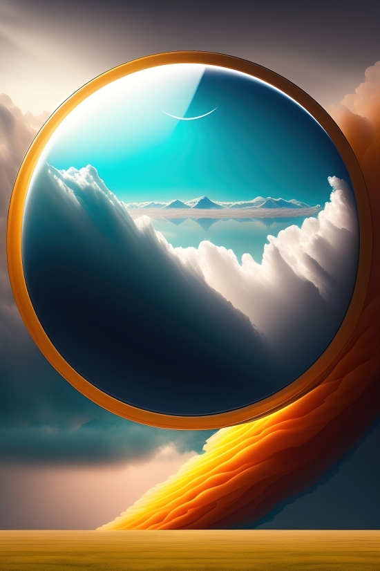 Icon, Design, Light, Symbol, Glowing, Planet