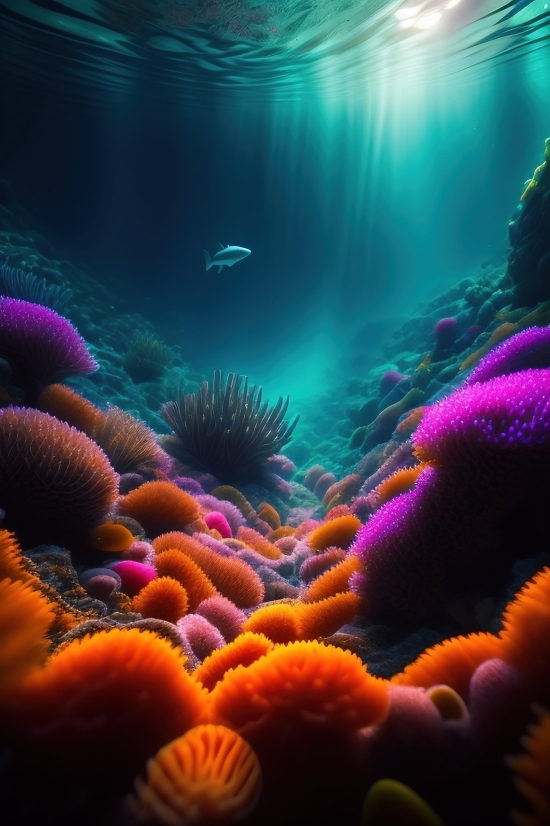 Image To 3d Model Ai, Reef, Underwater, Anemone Fish, Coral, Sea