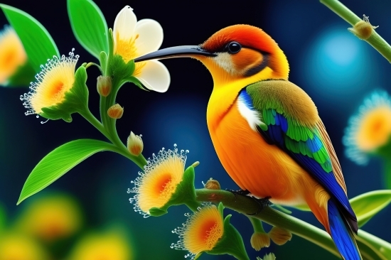 Image Upscale Ai Free, Bird, Toucan, Animal, Tropical, Yellow
