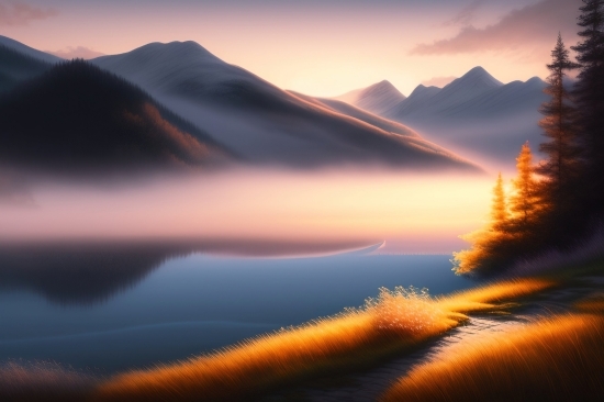 Imagen Ai Free Download, Sunset, Sky, Sun, Landscape, Horizon