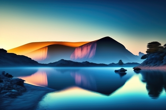 Imagen Ai Text To Image, Imagen Ai Text To Image, Seascape, Sky, Sun, Wave