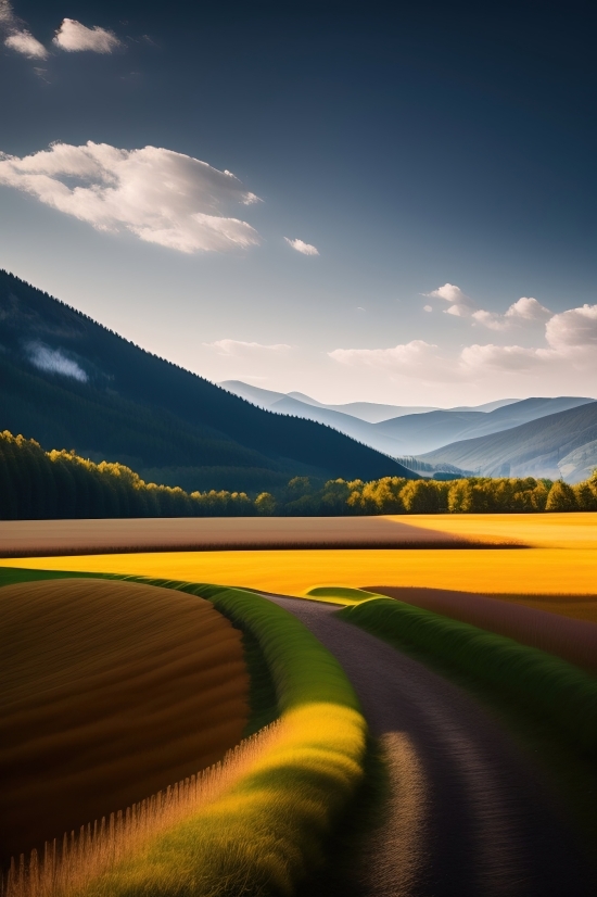 Landscape, Sky, Rural, Horizon, Travel, Sunset