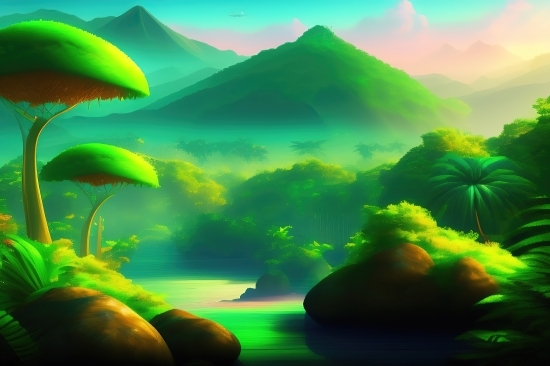 Landscape, Sky, Sea, Sun, Sunset, Ocean