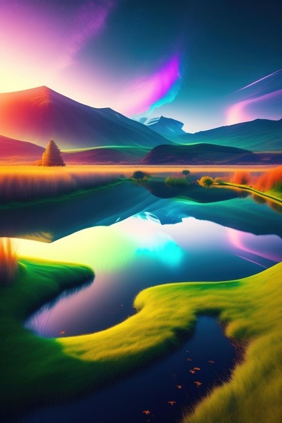 Landscape, Sky, Sun, Sunset, Summer, Horizon