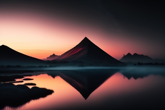Landscape, Sky, Sun, Travel, Sunset, Silhouette