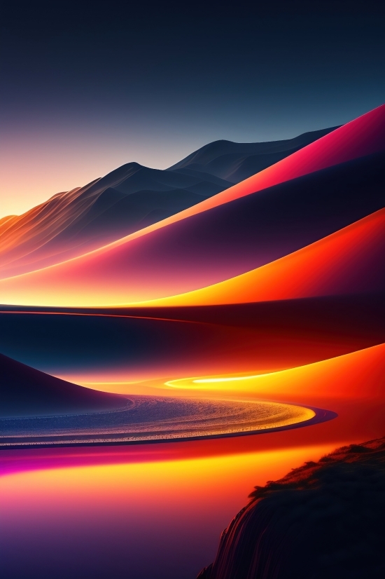 Light, Design, Art, Wallpaper, Color, Landscape