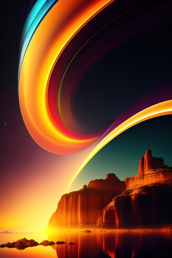 Light, Design, Curve, Art, Motion, Wallpaper