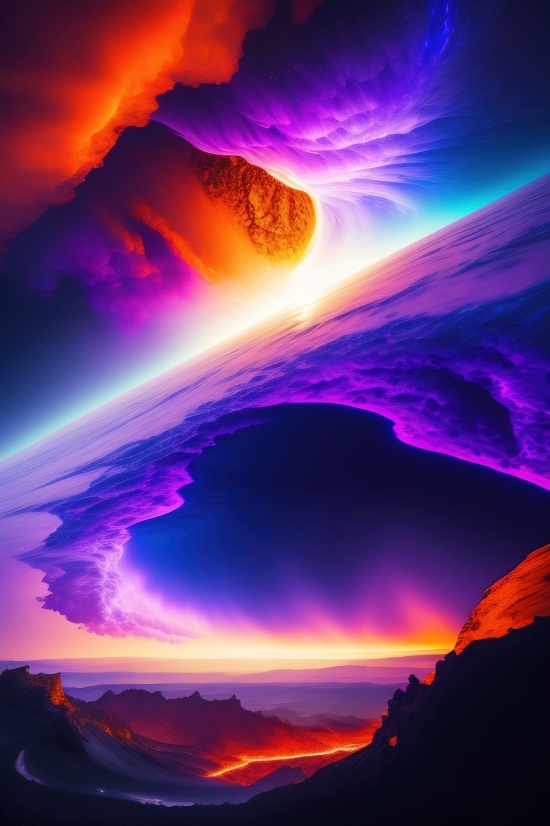 Light, Fractal, Digital, Lightning, Fantasy, Space