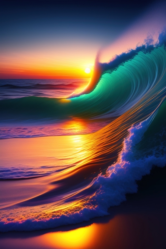 Light, Lightning, Sea, Seascape, Wallpaper, Design