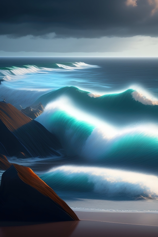 Light, Wave, Sky, Wallpaper, Water, Sea