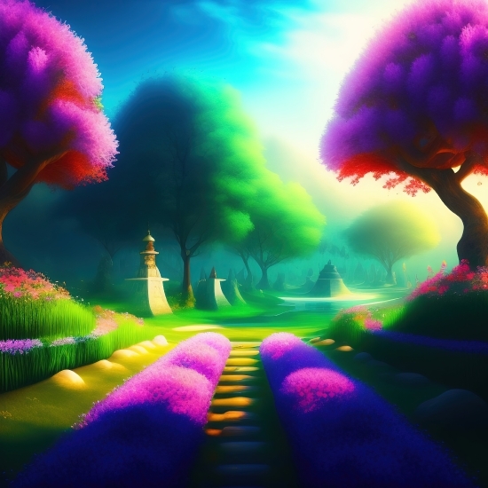 Lighting, Light, Art, Wallpaper, Fractal, Fantasy