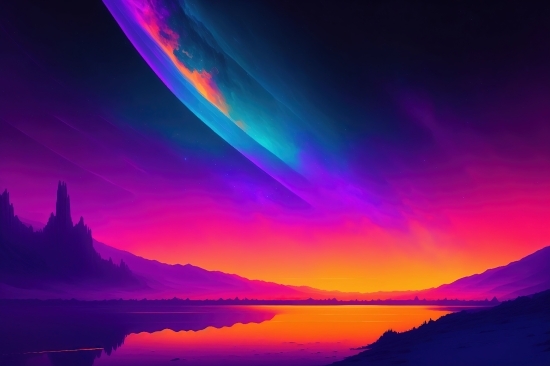 Lightning, Light, Design, Art, Fantasy, Digital