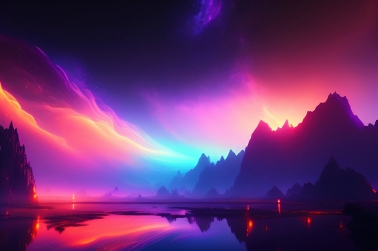 Lightning, Light, Design, Space, Bright, Fantasy