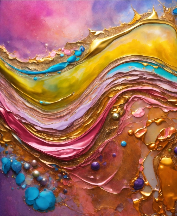 Liquid, Paint, Purple, Painting, Art, Geological Phenomenon