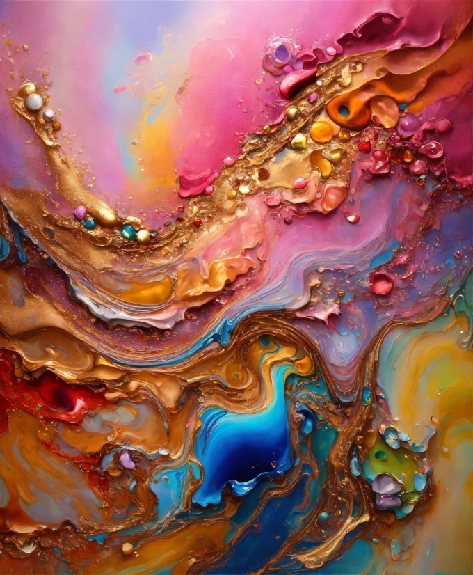 Liquid, Purple, Fluid, Organism, Paint, Art