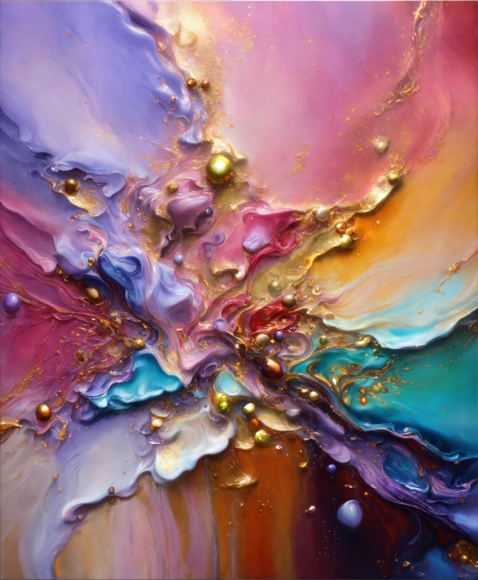 Liquid, Purple, Fluid, Water, Paint, Art