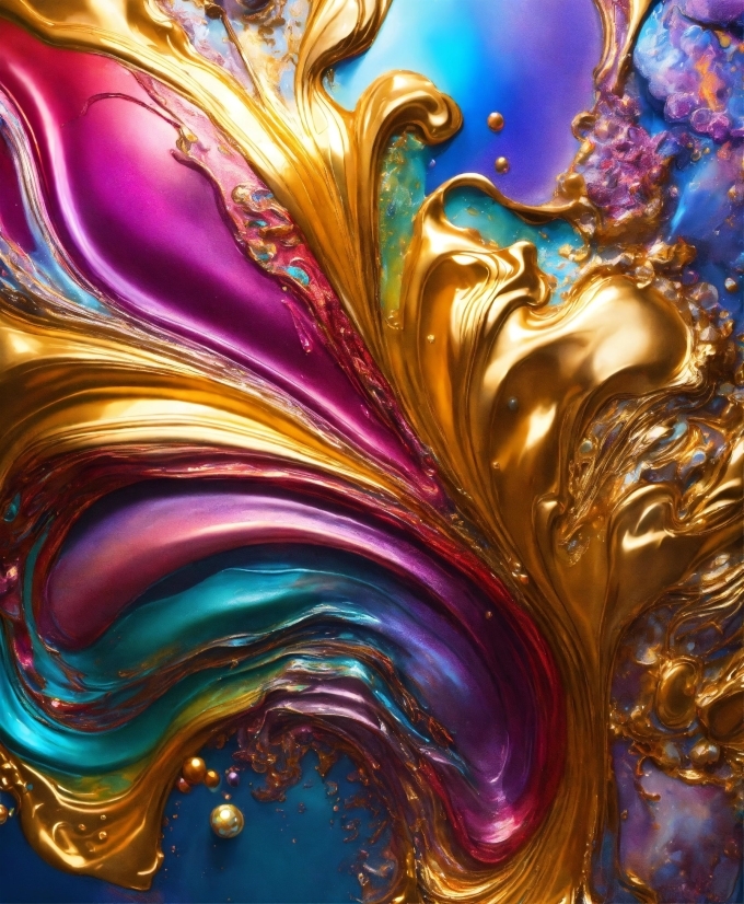 Liquid, Purple, Nature, Fluid, Art Paint, Art