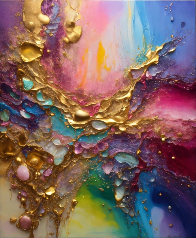 Liquid, Purple, Nature, Paint, Art, Painting