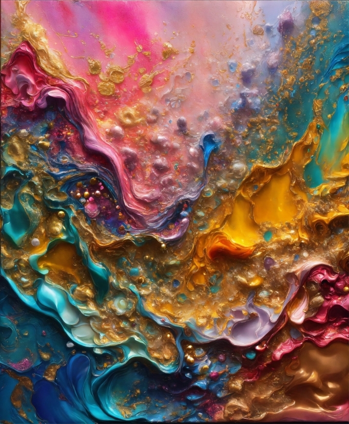 Liquid, Purple, Paint, Art, Painting, Geological Phenomenon