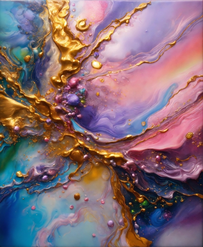 Liquid, Water, Purple, Fluid, Art, Pattern