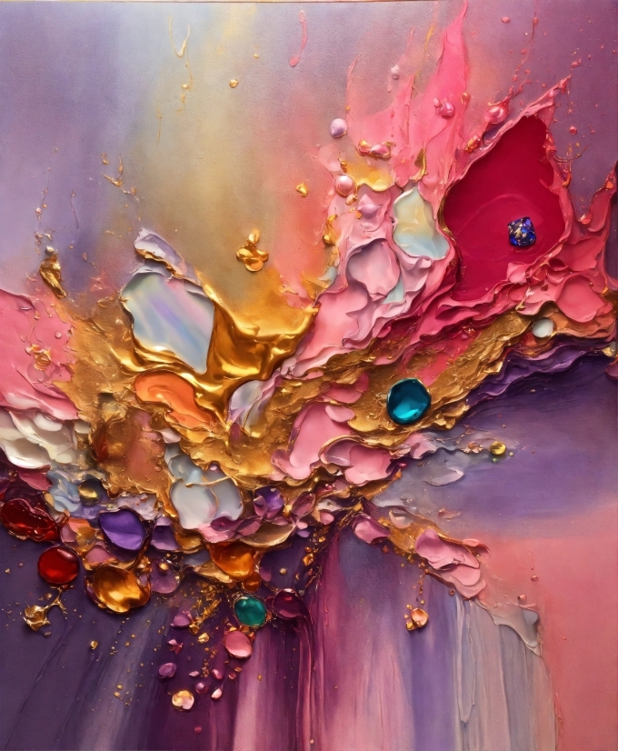 Liquid, Water, Purple, Paint, Organism, Painting