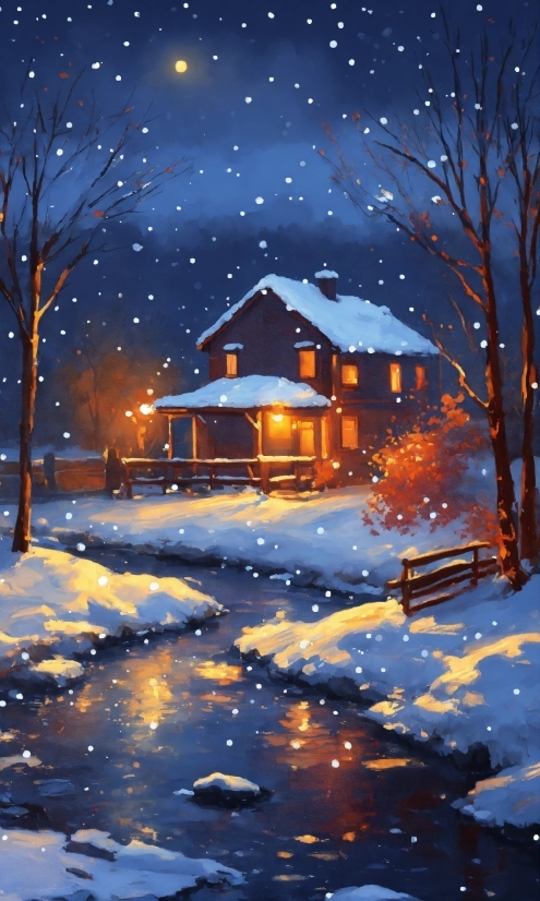 Long Video No Copyright, Resort, Snow, Winter, House, Landscape