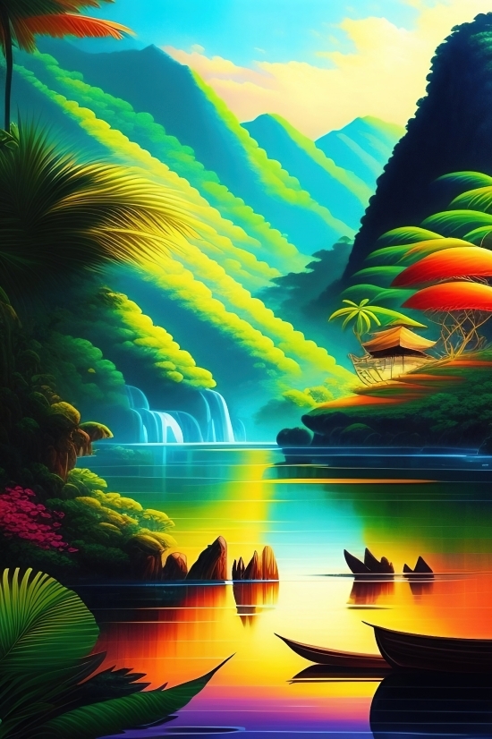 Makes Ai Artwork, Makes Ai Artwork, Seascape, Wave, Art, Design