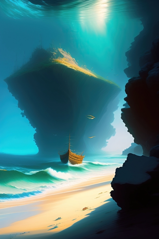 Map, Sea, Body Of Water, Ocean, World, Geography