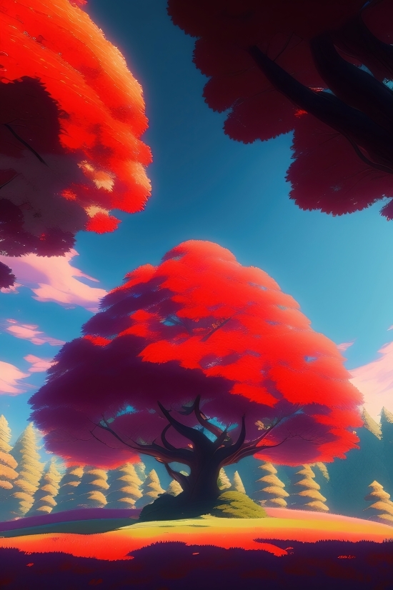 Maple, Sky, Nuclear Weapon, Light, Weather, Clouds