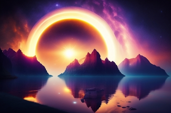 Moon, Sun, Light, Sky, Star, Bright