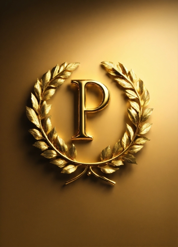 Motor Vehicle, Gold, Badge, Font, Emblem, Symbol