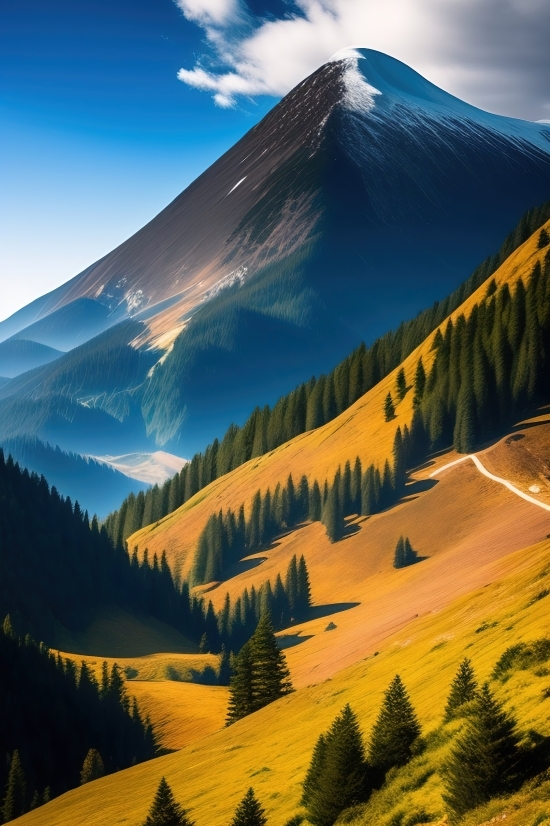Mountain, Canyon, Landscape, Valley, Glacier, Ravine