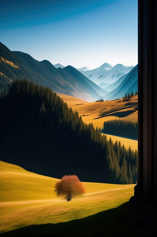 Mountain, Landscape, Sky, Snow, Mountains, Travel