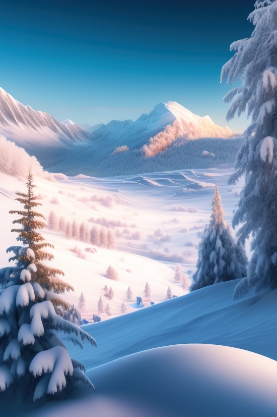 Mountain, Snow, Glacier, Range, Peak, Landscape