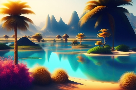 Nathan Shipley Ai, Seascape, Sunset, Sun, Landscape, Sky