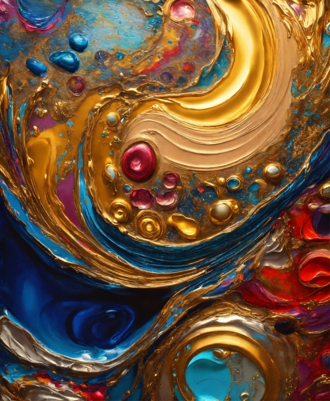 News Background Video, Liquid, Paint, Art, Electric Blue, Painting