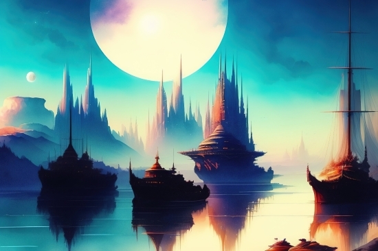 Night, Travel, Water, Sky, Reflection, Architecture