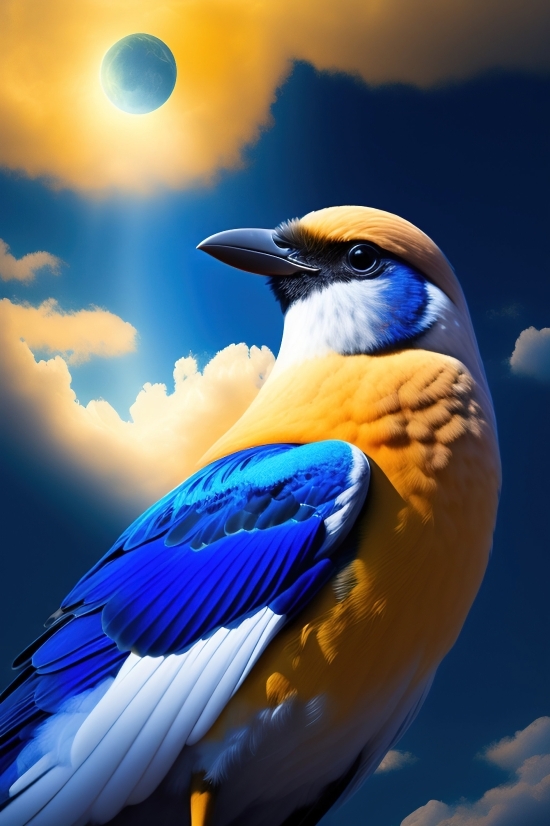 Online Free Ai Art, Bird, Beak, Wildlife, Nature, Feather