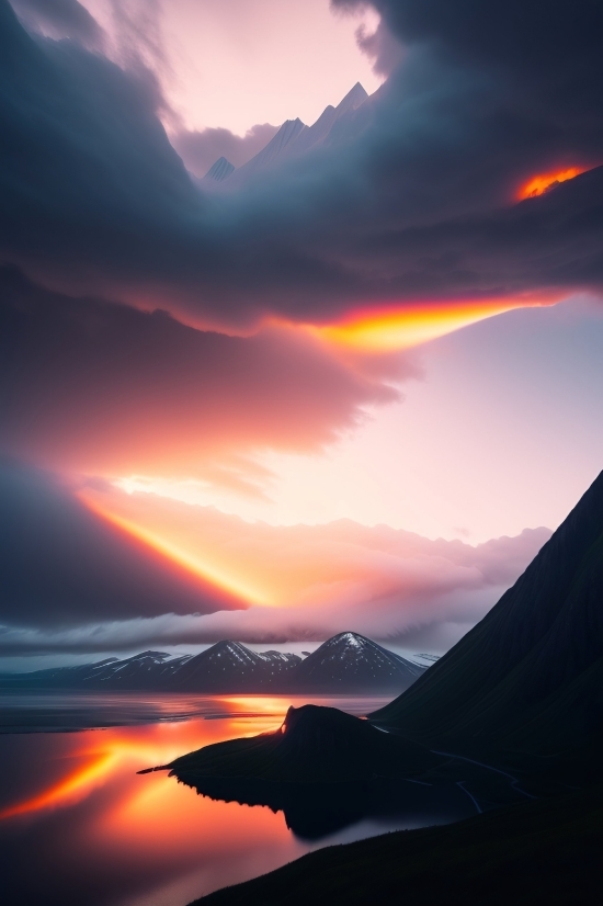 Online Image Enhancer Ai Free, Sun, Sunset, Sky, Landscape, Star