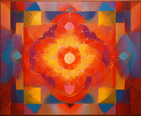Orange, Paint, Rectangle, Art, Painting, Symmetry