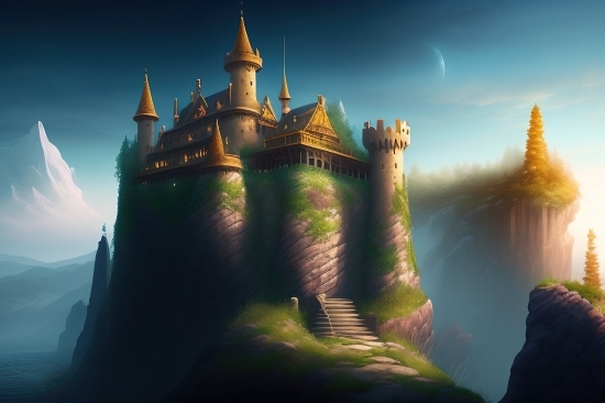 Palace, Castle, Fortification, Defensive Structure, Architecture, River