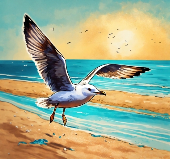 Pelican, Bird, Gull, Seabird, Flying, Flight