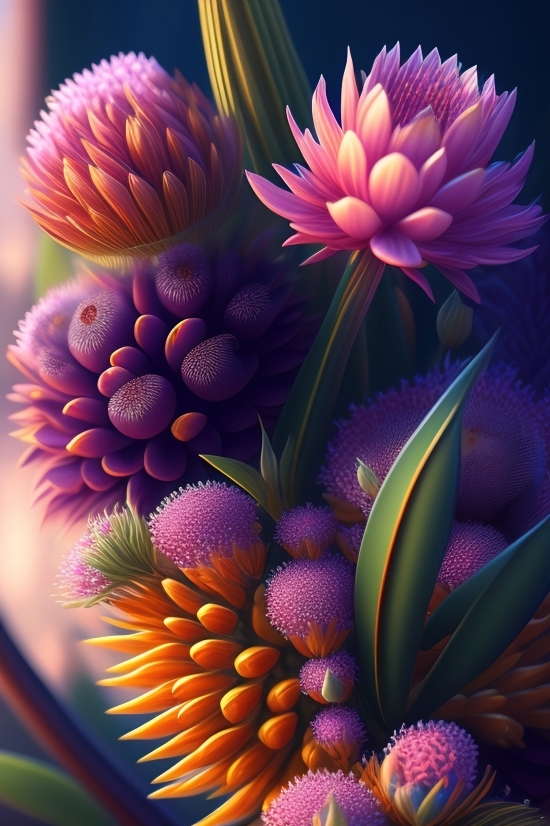 Picture Ai Generator, Pink, Flower, Petal, Daisy, Floral