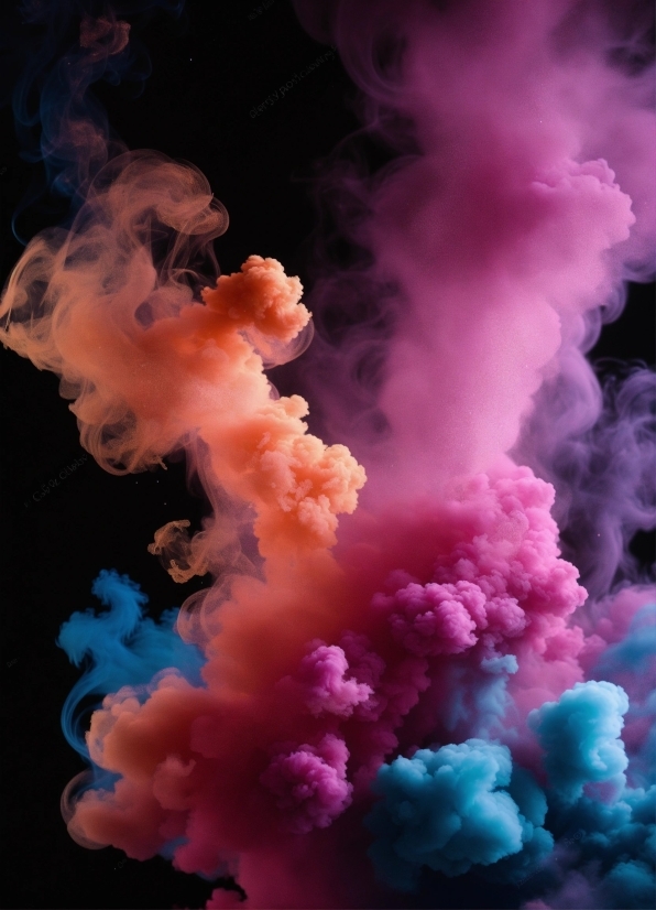 Pink, Smoke, Gas, Event, Electric Blue, Art