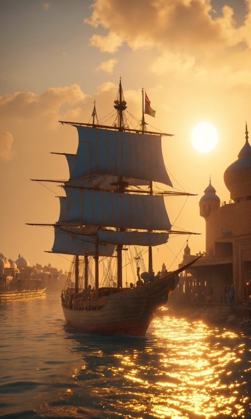 Pirate, Ship, Vessel, Craft, Boat, Sea