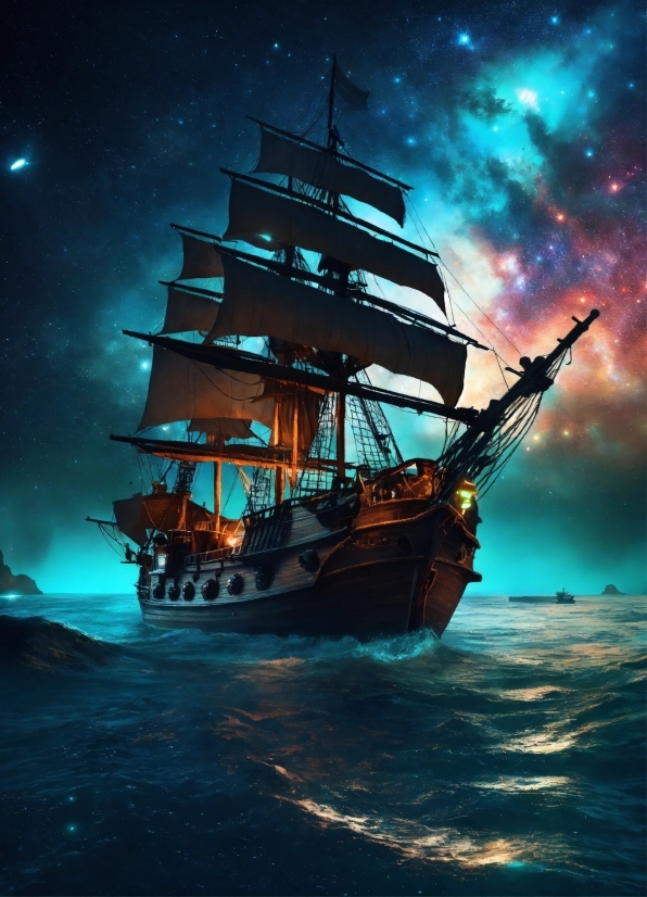 Pirate, Ship, Vessel, Craft, Sea, Boat