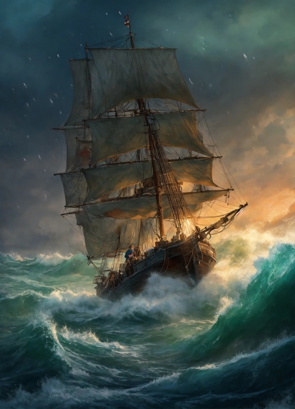 Pirate, Ship, Vessel, Craft, Sea, Water