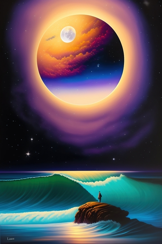 Planet, Celestial Body, Space, Star, Galaxy, Moon